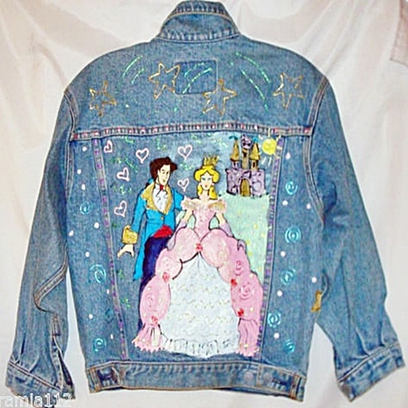 Hand Painted OOAK Vintage Gap Denim JacketMedium